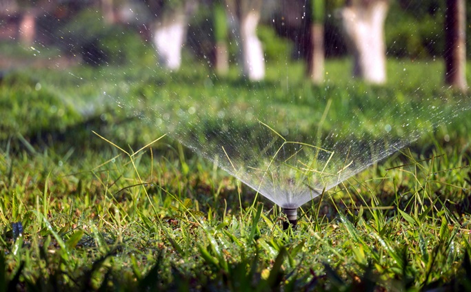 Close up of a sprinkler
